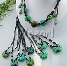 natural turquoise pumpkin necklace(9 pcs)