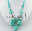 Wholesale Jewelry-burst pattern turquoise necklace