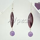 amethyst shell earrings