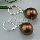 Wholesale Jewelry-drop shaped seshell pearl earrings