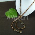 pearl tiger eye necklace