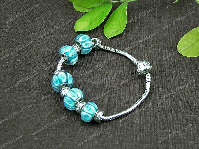 charm colored glaze bracelet