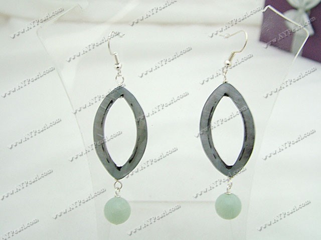 shell amazonite earrings