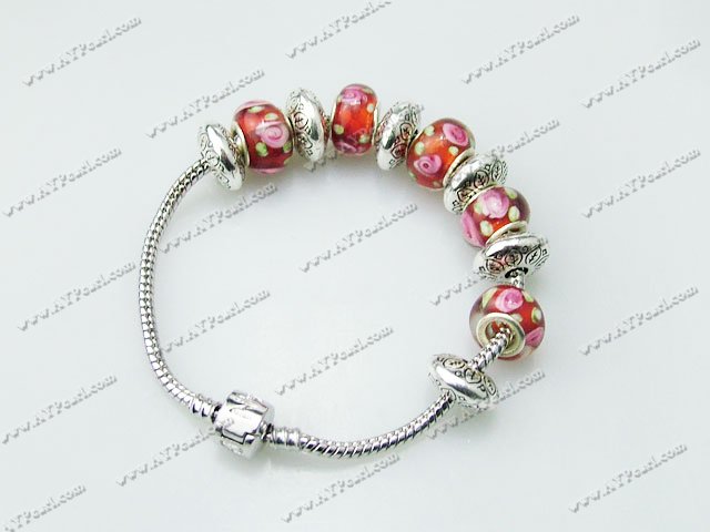 charm colored glaze bracelet