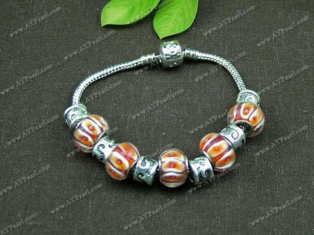 charm colored glaze bracelet