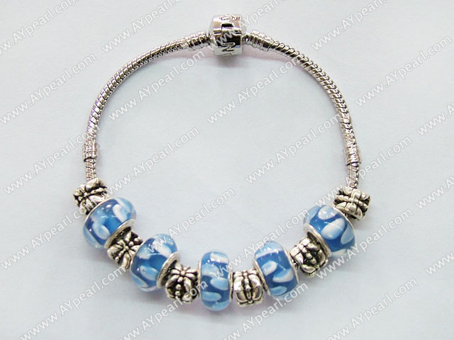 charm colored glaze bracelet