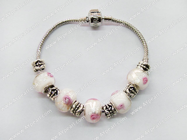 charm colored glaze bracelet