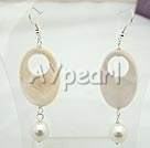 Wholesale pearl shell earrings