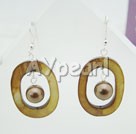 Wholesale acrylic pearl shell earrings