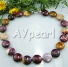 Wholesale Gemstone Jewelry-silver leaf agate necklace