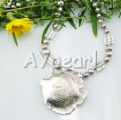 pearl tibet silver necklace