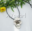 tibet silver flower necklace