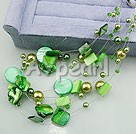 acrylic pearl shell necklace