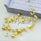 Wholesale Jewelry-acrylic pearl shell necklace