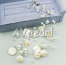 Wholesale Jewelry-acrylic pearl shell necklace