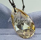 austrian angel's tear crystal pendant