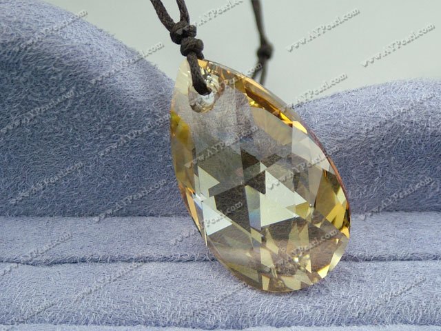 austrian angel's tear crystal pendant