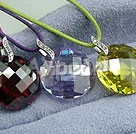 Wholesale Jewelry-three-color zircon pendant(3 pieces)