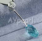 Wholesale Jewelry-925 silver austrian crystal necklace