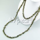 fillet flash stone necklace