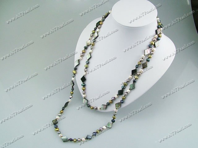 pearl black lip shell necklace