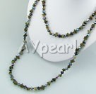 pearl flash stone necklace