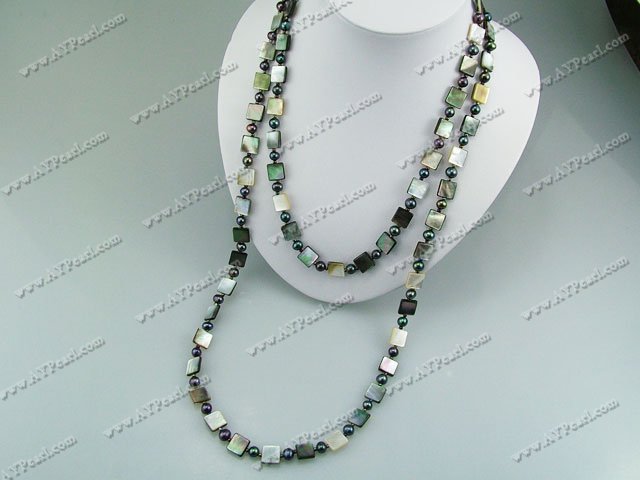pearl black lip shell necklace