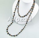 pearl smoky quartz necklace