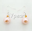 Wholesale earring-Austrian crystal seashell bead earrings
