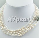 Wholesale pearl and manmade crystal necklace