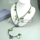Wholesale green pearl shell necklace