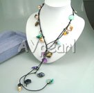 multi color pearl shell necklace