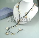 Wholesale white pearl shell necklace