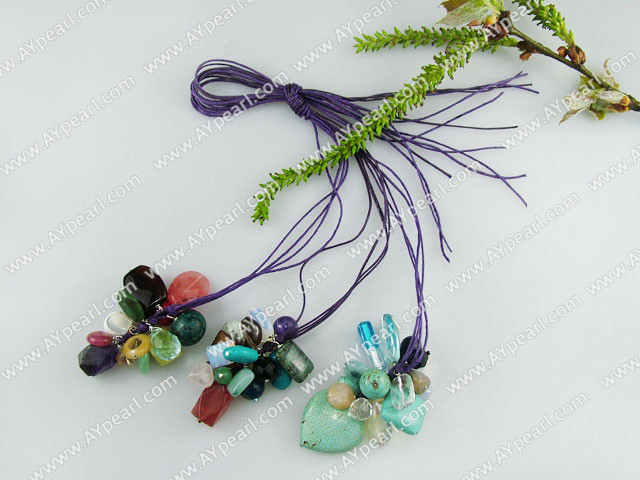 multi-stone crystal necklace