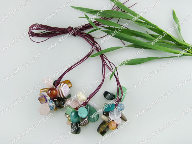 pierre en cristal collier multi-
