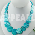 dyed shell necklace