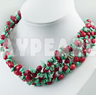 Wholesale coral turquoise necklace