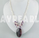 Achat Perle Halskette