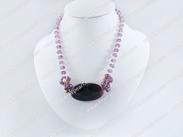 crystal agate necklace