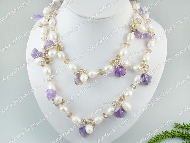 Pearl Crystal Necklace