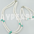 pearl turquoise necklace