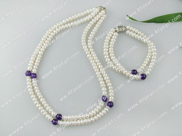 Pearl Amethyst Halskette