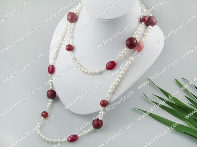 gemstone pearl necklace