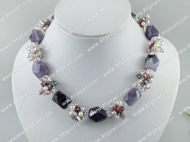 pearl amethyst necklace