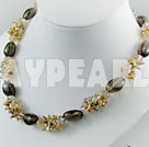 pearl and crystal necklace