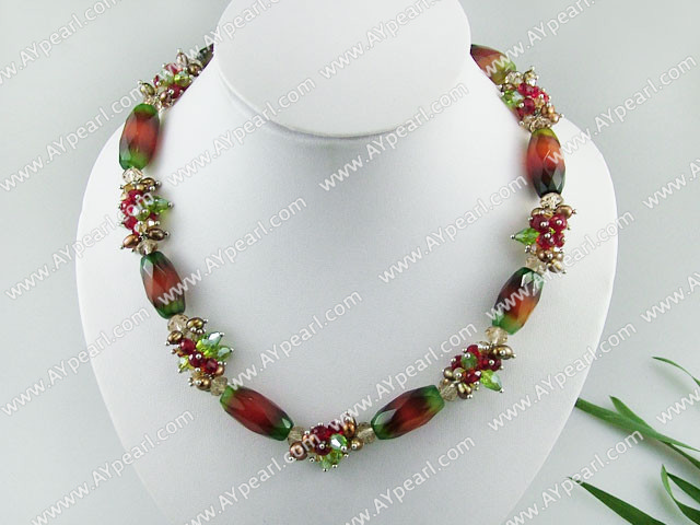 collier de perles de cristal agate