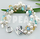 -pearl and crystal bracelet
