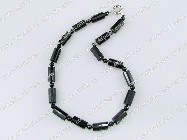 faceted brazil agate necklace