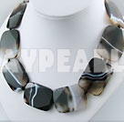 Wholesale faceted brazil agate necklace