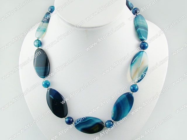 blue agate necklace 